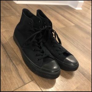 All Black Chuck Taylor Hightops